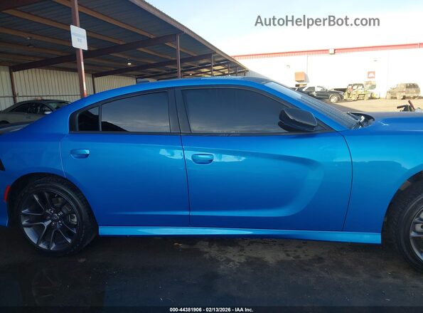 2C3CDXCT9PH679082 2023 DODGE CHARGER Blue Панорамний вид салону 360°