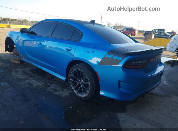 2C3CDXCT9PH679082 2023 DODGE CHARGER Blue Задня ліва чверть