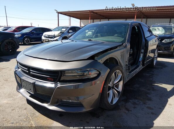 2C3CDXCTXGH104649 2016 DODGE CHARGER Gray Vista tres cuartos delantera izquierda
