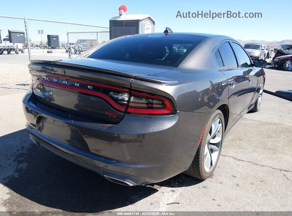 2C3CDXCTXGH104649 2016 DODGE CHARGER Gray Trasero derecho