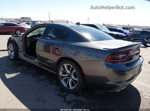 2C3CDXCTXGH104649 2016 DODGE CHARGER Gray Trasero izquierdo