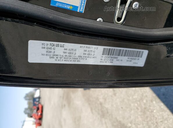 2C3CDXCTXKH598083 2019 DODGE CHARGER Black 