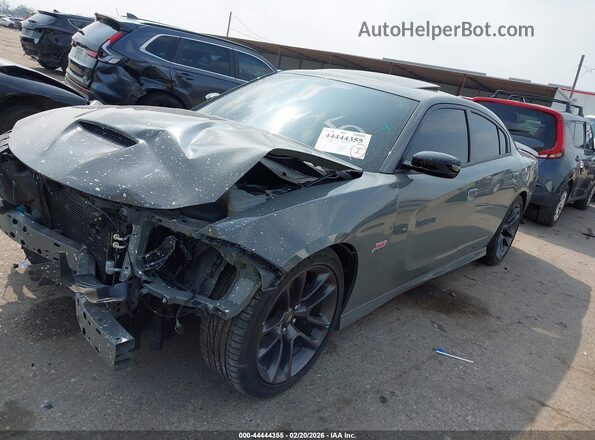 2C3CDXGJ3PH557911 2023 DODGE CHARGER Gray წინა მარცხენა ხედი სამი მეოთხედიდან