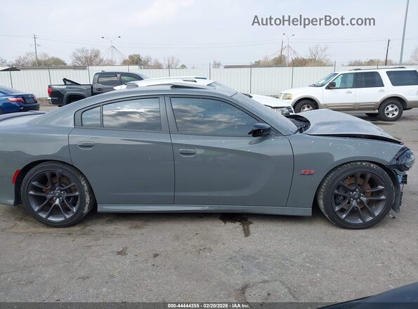 2C3CDXGJ3PH557911 2023 DODGE CHARGER Gray უკანა სალონის ხედი