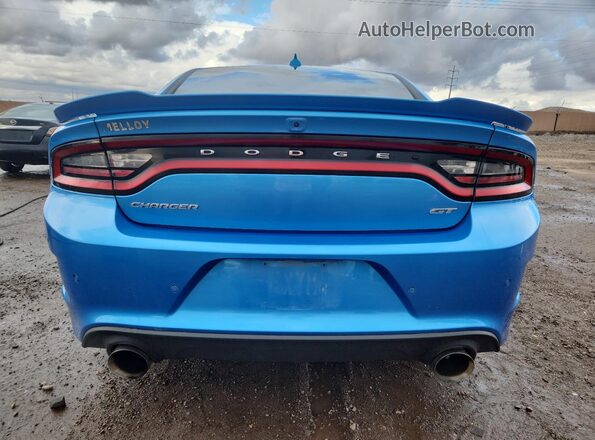 2C3CDXHG0PH607375 2023 DODGE CHARGER Blue უკანა ხედი