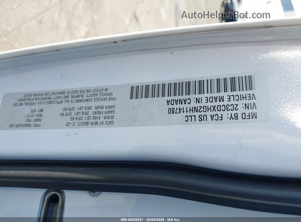 2C3CDXHG2NH114780 2022 DODGE CHARGER White 