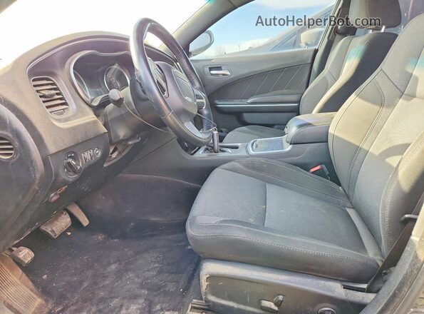 2C3CDXHG9JH242864 2018 DODGE CHARGER Black Вид салону спереду