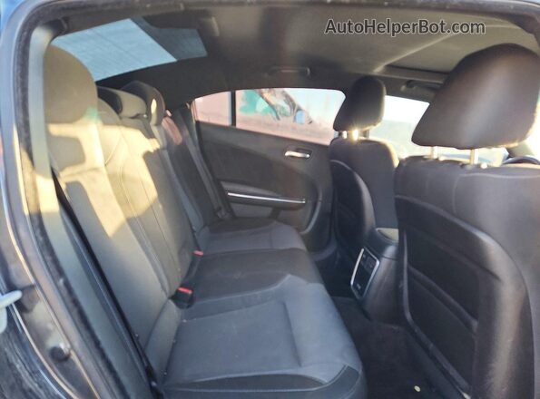 2C3CDXHG9JH242864 2018 DODGE CHARGER Black Вид задніх сидінь