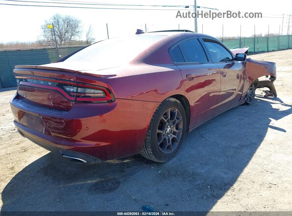 2C3CDXJGXJH182197 2018 DODGE CHARGER Maroon Tył prawy