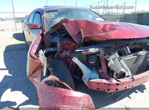 2C3CDXJGXJH182197 2018 DODGE CHARGER Maroon Widok z przodu