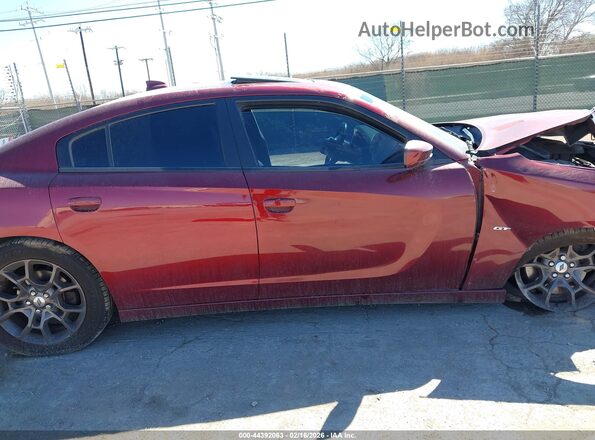 2C3CDXJGXJH182197 2018 DODGE CHARGER Maroon Widok wnętrza 360 stopni