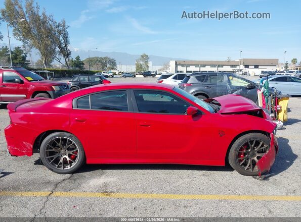 2C3CDXL90JH121312 2018 DODGE CHARGER Red Widok wnętrza z tyłu
