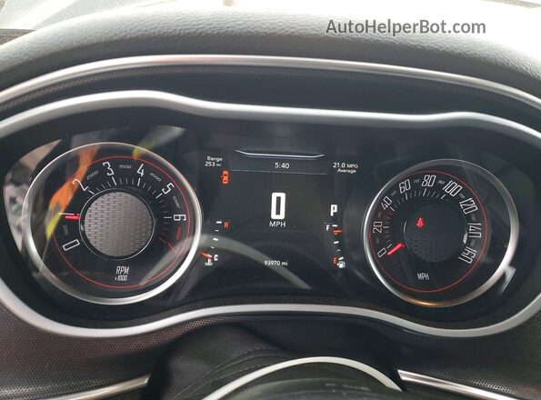 2C3CDZAG0HH547329 2017 DODGE CHALLENGER Черный Вид щитка приборов