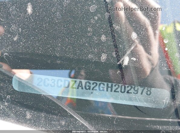 2C3CDZAG2GH202978 2016 DODGE CHALLENGER White Вид підкапотного простору