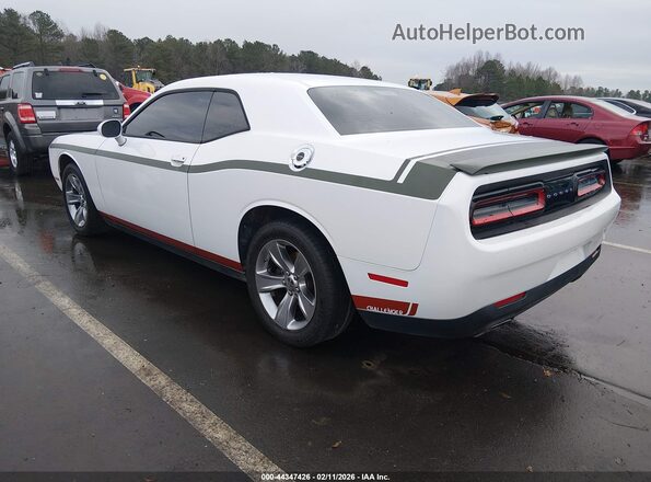 2C3CDZAG8GH210129 2016 DODGE CHALLENGER White Trasero izquierdo