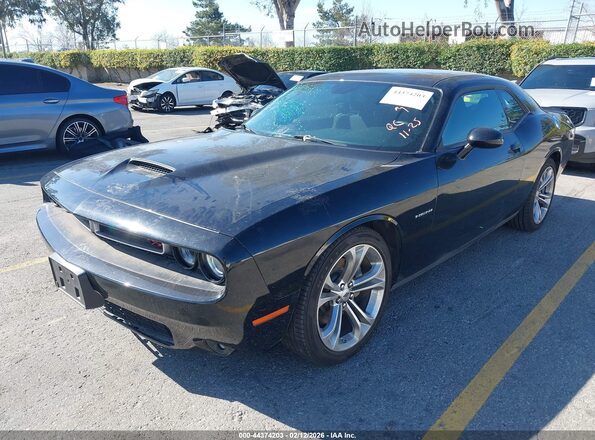 2C3CDZBT3NH103286 2022 DODGE CHALLENGER Black წინა მარცხენა ხედი სამი მეოთხედიდან