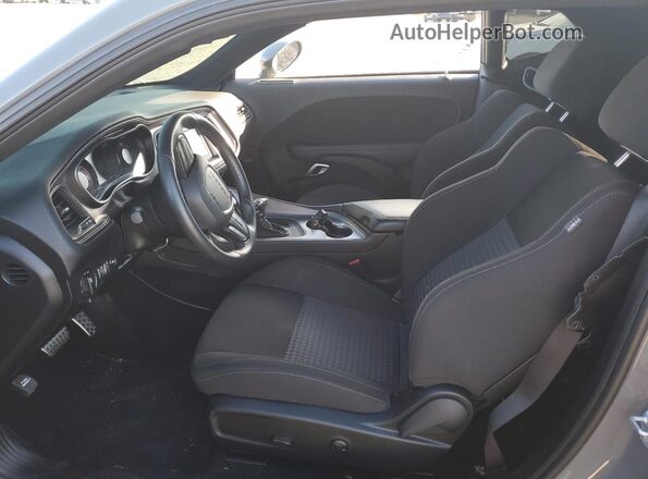 2C3CDZBT4PH611303 2023 DODGE CHALLENGER Gray Widok wnętrza z przodu