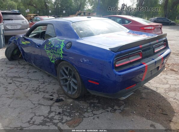 2C3CDZBT5MH646430 2021 DODGE CHALLENGER Blue უკანა მარცხენა
