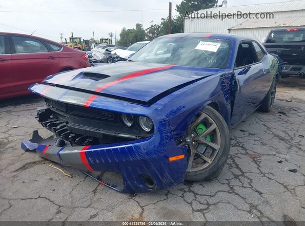 2C3CDZBT5MH646430 2021 DODGE CHALLENGER Blue წინა მარცხენა ხედი სამი მეოთხედიდან