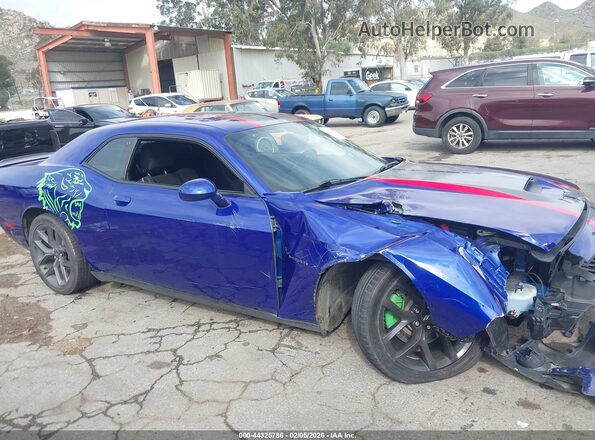 2C3CDZBT5MH646430 2021 DODGE CHALLENGER Blue ხელსაწყოთა პანელის ხედი