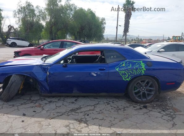 2C3CDZBT5MH646430 2021 DODGE CHALLENGER Blue უკანა სალონის ხედი