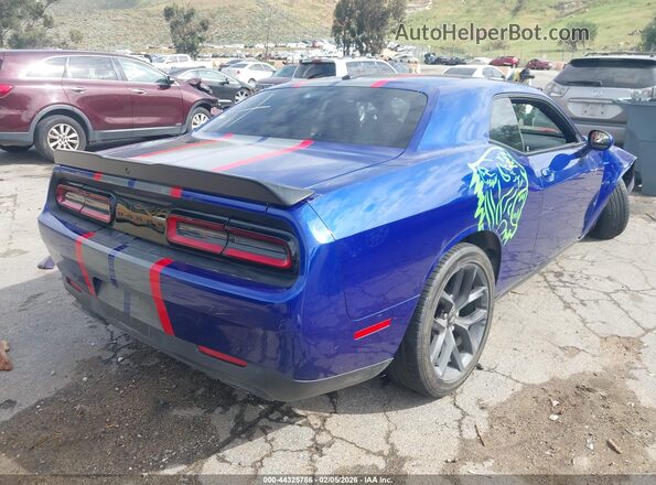 2C3CDZBT5MH646430 2021 DODGE CHALLENGER Blue უკანა მარჯვენა