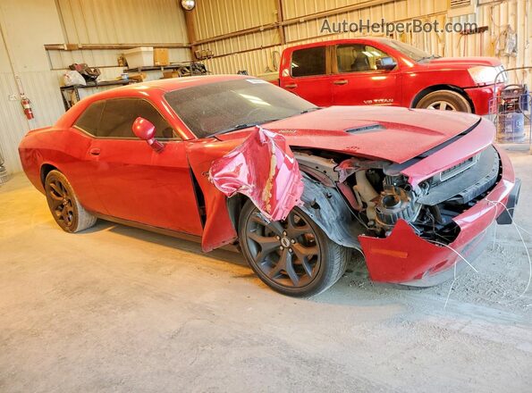 2C3CDZBT6GH125379 2016 DODGE CHALLENGER Red Przód prawy
