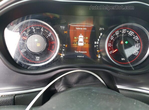 2C3CDZBT6GH358937 2016 DODGE CHALLENGER Black Widok zestawu wskaźników