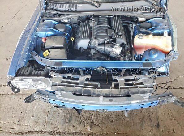 2C3CDZFJ8NH236988 2022 DODGE CHALLENGER Blue უკანა სალონის ხედი