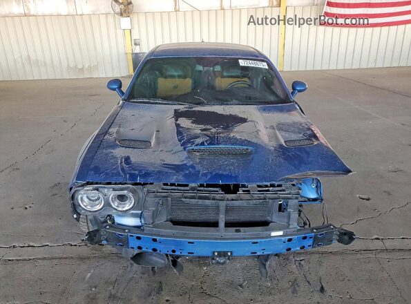 2C3CDZFJ8NH236988 2022 DODGE CHALLENGER Blue წინა ხედი
