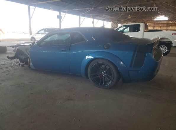 2C3CDZFJ8NH236988 2022 DODGE CHALLENGER Blue უკანა მარცხენა