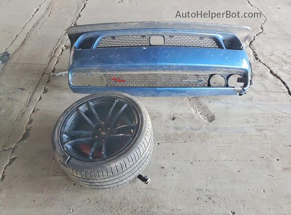 2C3CDZFJ8NH236988 2022 DODGE CHALLENGER Blue ძრავის განყოფილების ხედი