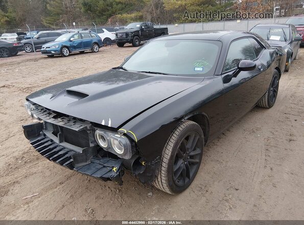 2C3CDZKG4NH172216 2022 DODGE CHALLENGER Черный Передняя левая четверть