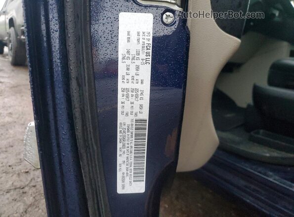 2C4RC1BG0GR120833 2016 CHRYSLER TOWN Blue Widok naklejki z numerem VIN
