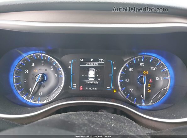 2C4RC1BG1KR561069 2019 CHRYSLER PACIFICA Blue Widok tylnych siedzeń