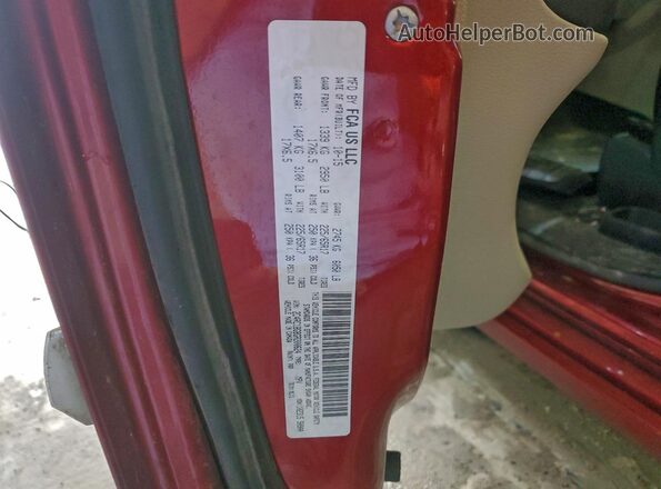 2C4RC1BG8GR200624 2016 CHRYSLER TOWN Красный Вид наклейки с VIN-кодом