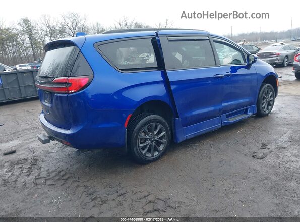 2C4RC1BG8MR556440 2021 CHRYSLER PACIFICA Синий Задняя правая четверть