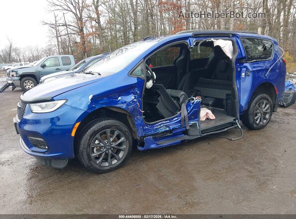 2C4RC1BG8MR556440 2021 CHRYSLER PACIFICA Синий Передняя левая четверть