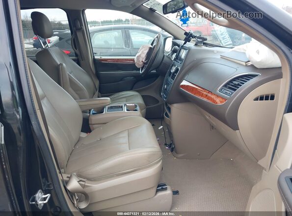 2C4RC1BG9GR133385 2016 CHRYSLER TOWN & COUNTRY Black Widok wnętrza z przodu