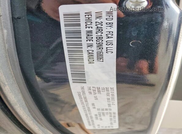2C4RC1BG9NR168067 2022 CHRYSLER PACIFICA Black Widok naklejki z numerem VIN