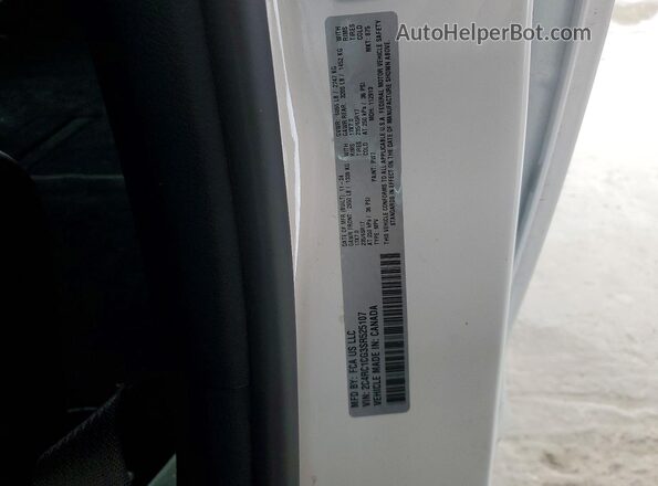 2C4RC1CG3SR525107 2025 CHRYSLER VOYAGER White Vista del compartimento del motor