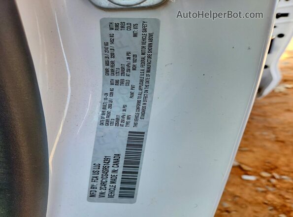 2C4RC1CG4SR514391 2025 CHRYSLER VOYAGER White Widok naklejki z numerem VIN