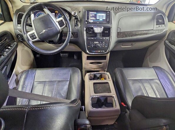 2C4RC1CG6GR221485 2016 CHRYSLER TOWN Gray Widok deski rozdzielczej