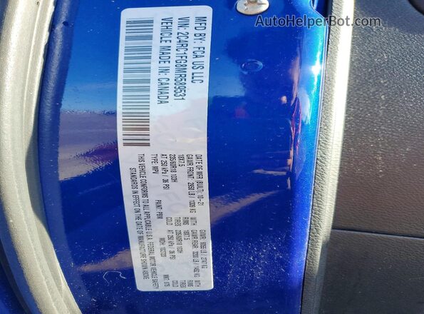 2C4RC1FG8MR589531 2021 CHRYSLER PACIFICA Blue 