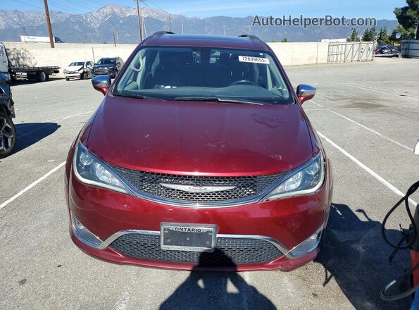2C4RC1GG5KR730244 2019 CHRYSLER PACIFICA Red Front view