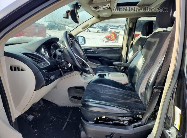 2C4RC1JG6GR232456 2016 CHRYSLER TOWN Black Widok wnętrza z przodu