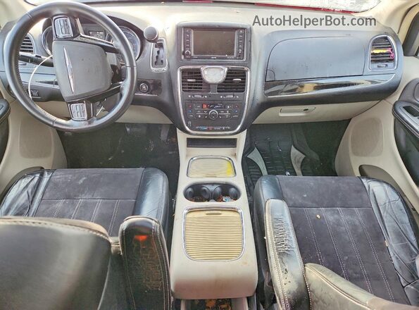 2C4RC1JG6GR232456 2016 CHRYSLER TOWN Black Widok deski rozdzielczej