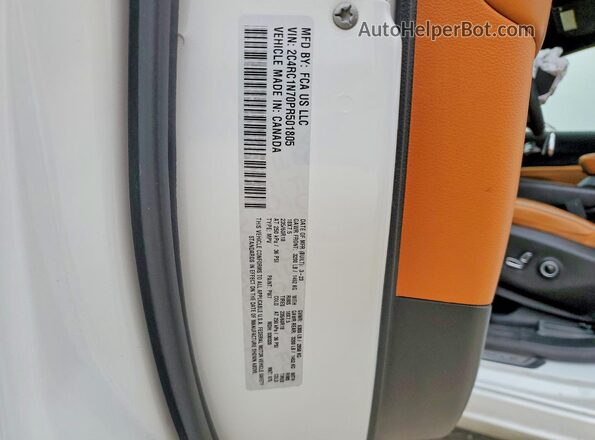 2C4RC1N70PR501805 2023 CHRYSLER PACIFICA White 