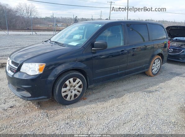 2C4RDGBG7GR151819 2016 DODGE GRAND CARAVAN Black Առջևի ձախ երեք քառորդ տեսարան