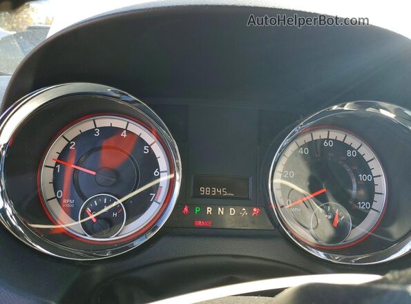 2C4RDGCG3GR383381 2016 DODGE GRAND White Vista del cuadro de instrumentos